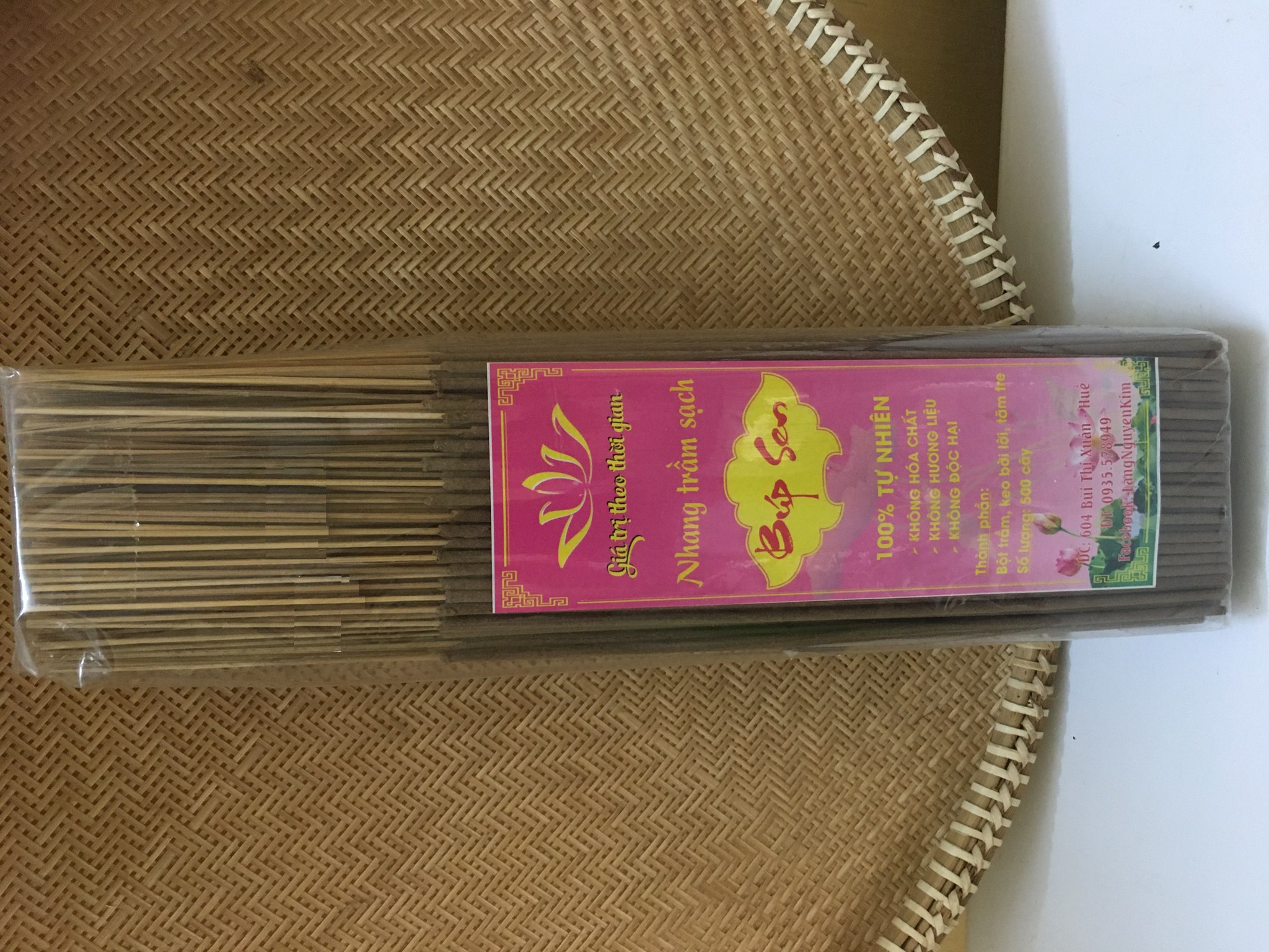 Ảnh của Nhang trầm mộc trắng cao cấp 141 (bó 500 cây)