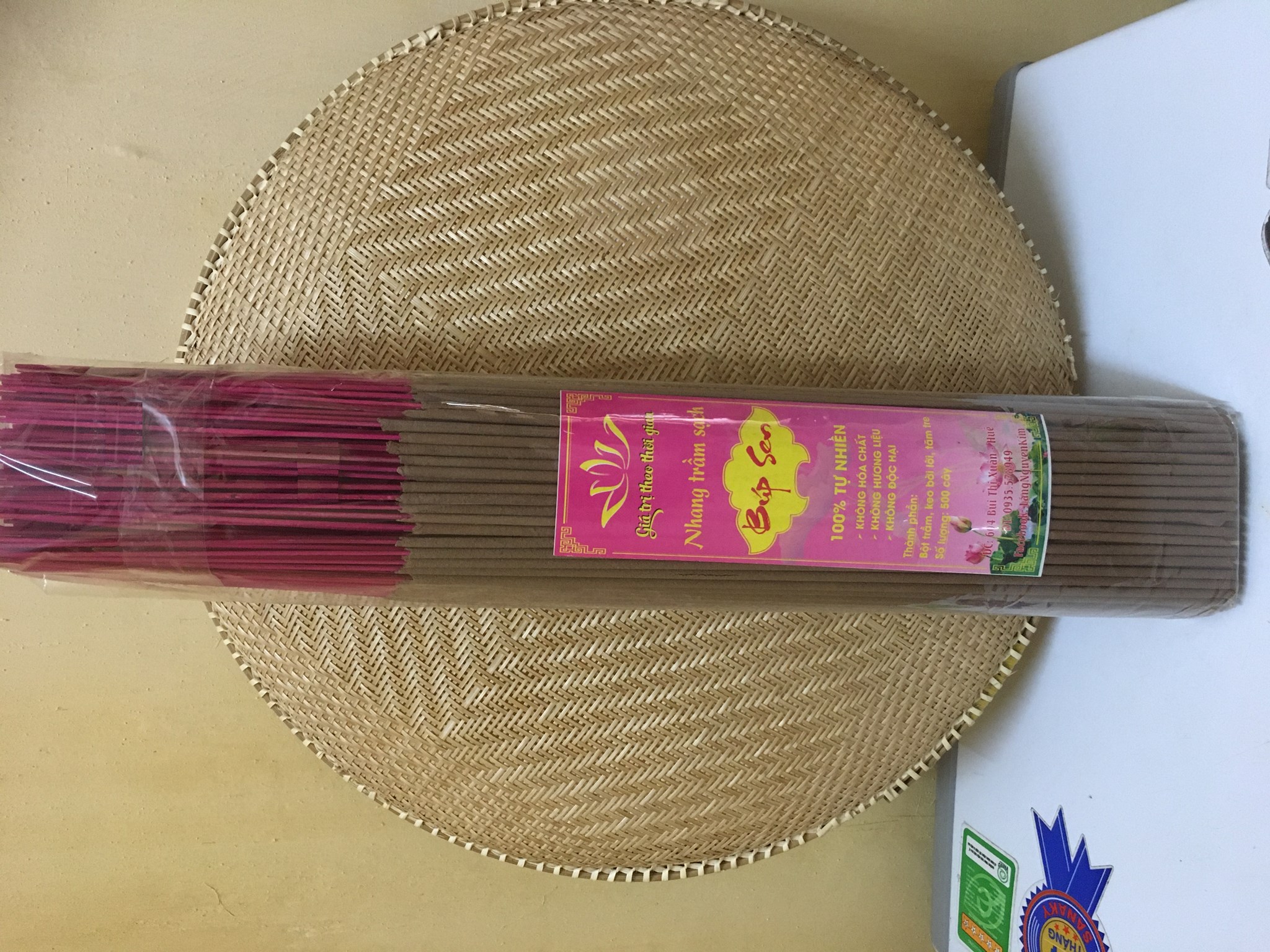 Ảnh của Nhang trầm thơm vừa 135 (bó 500 cây) 