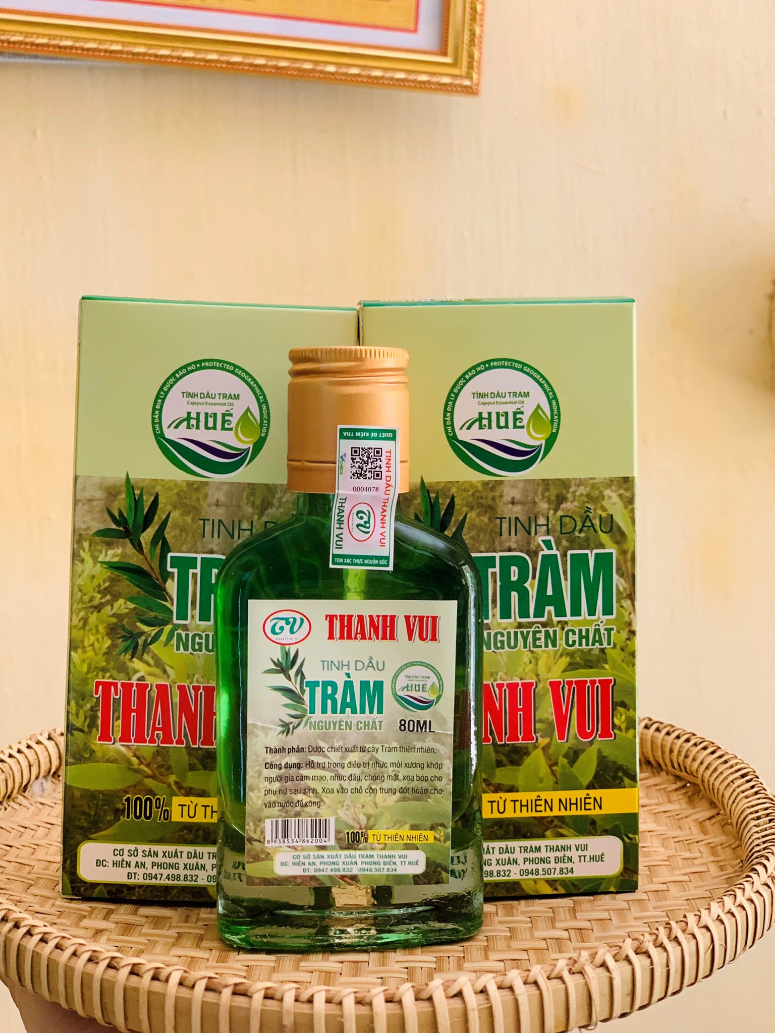 Ảnh của Dầu tràm nguyên chất Thanh Vui (chai 80ml)