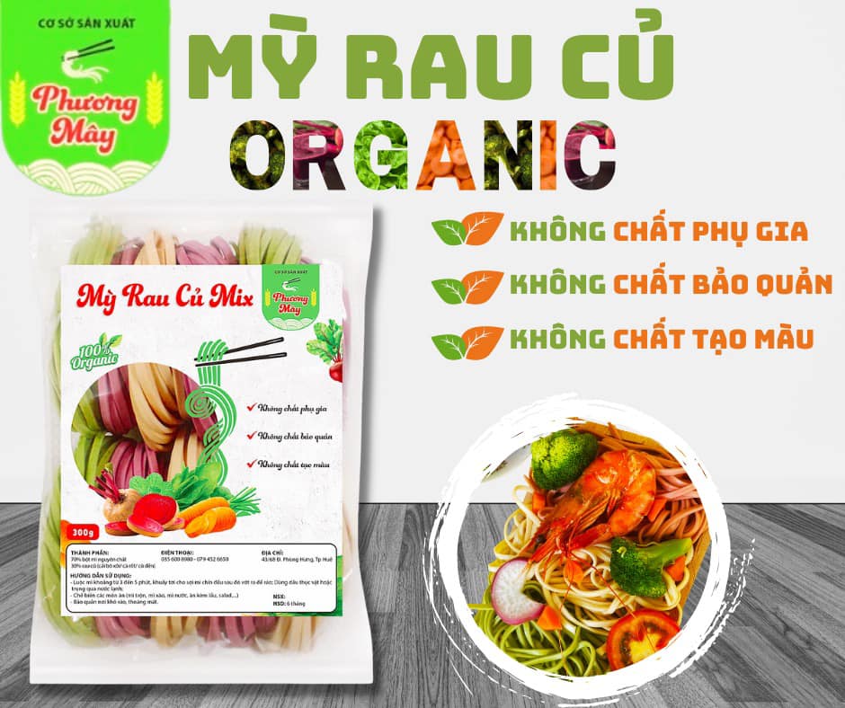Ảnh của Bột mỳ Rau Củ Phương Mây (300 gram)