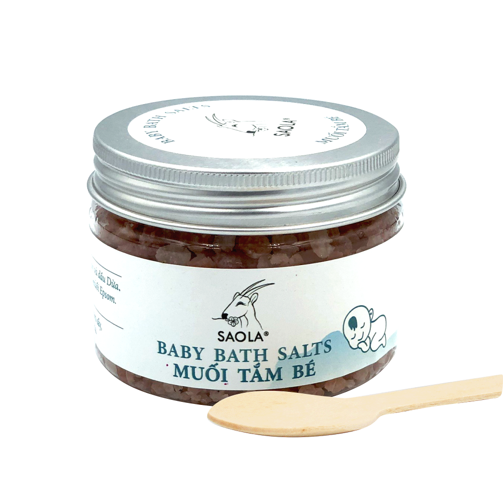 Ảnh của Muối tắm tinh dầu dành cho bé Sao la -Tinh dầu thiên nhiên giúp giảm ngứa, ngừa rôm sẩy, cho bé thoải mái suốt cả ngày (hộp)