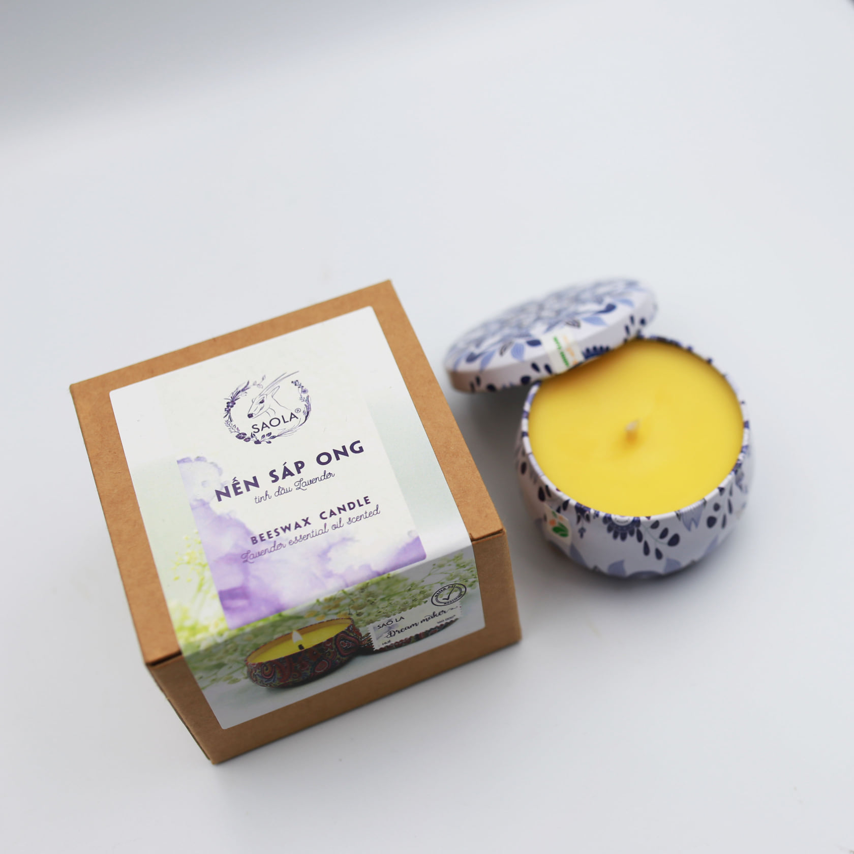 Ảnh của Nến sáp ong tinh dầu Lavender