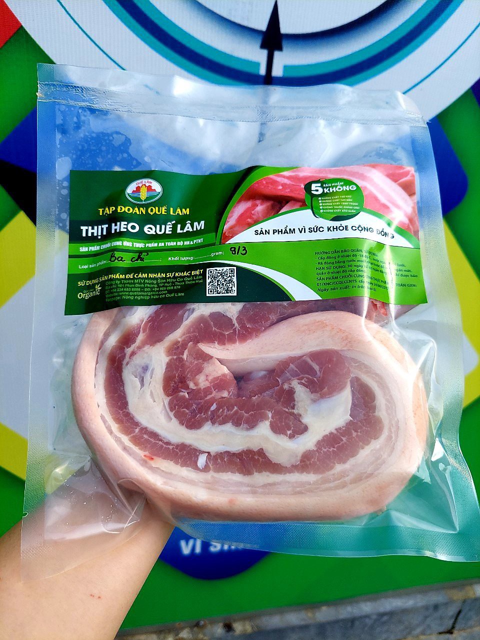 Ảnh của Thịt ba chỉ hữu cơ Quế Lâm (kg)