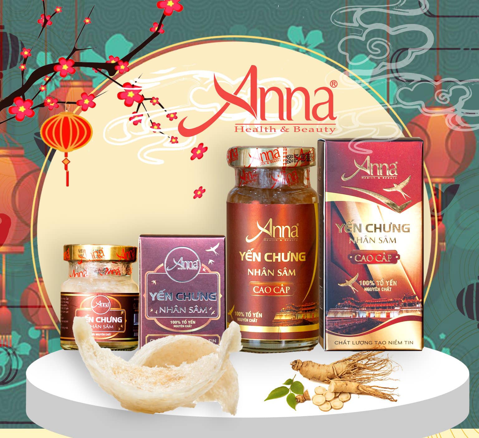 Ảnh của yến chưng Nhân Sâm Cao Cấp (hủ/150ML)