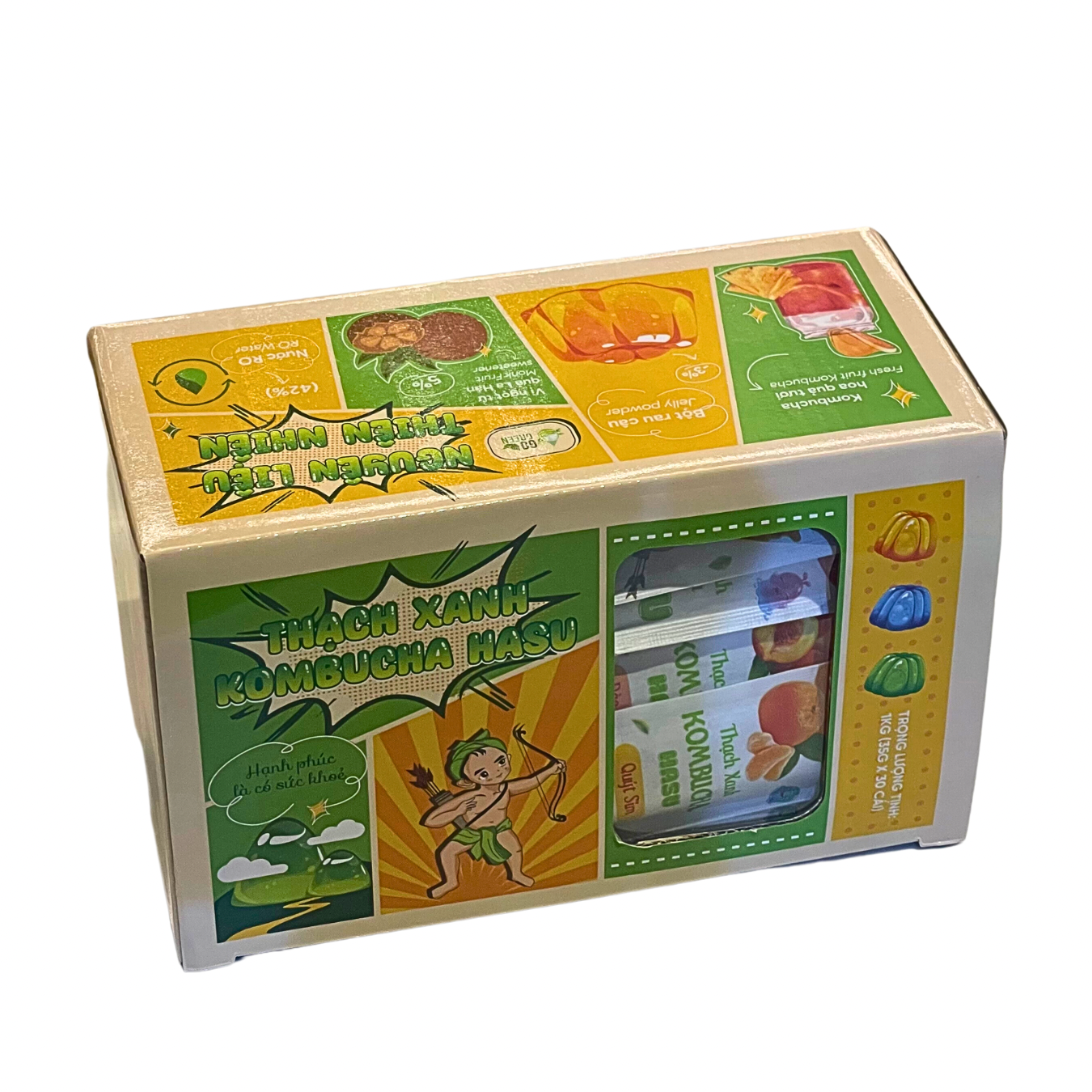 Ảnh của Thạch xanh kombucha 1kg (hộp) mix vị